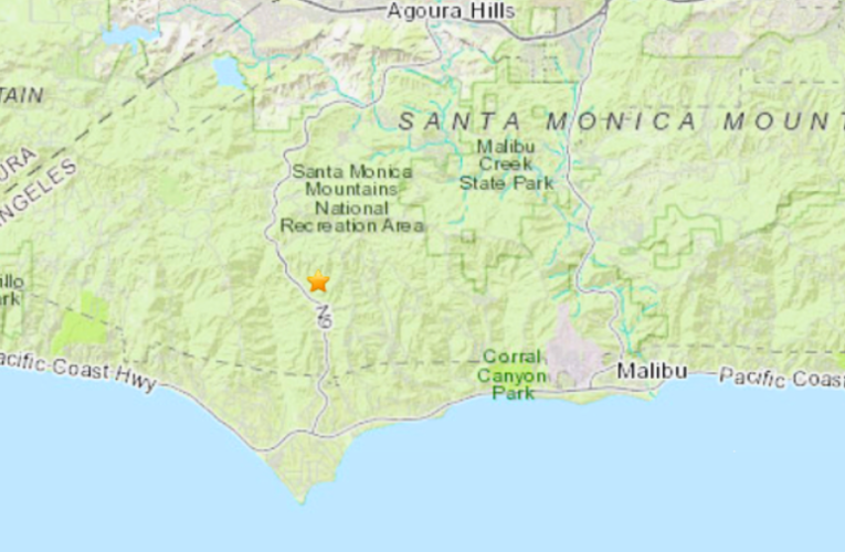 Magnitude 2.7 earthquake rumbles Malibu area overnight