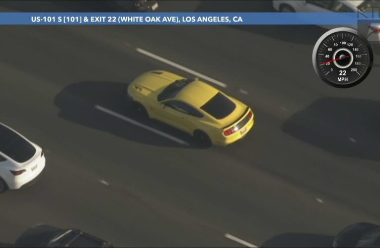 CHP pursues high-speed driver in L.A. County