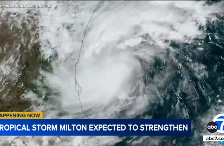 Tropical Storm Milton forms in Gulf, heads toward west coast of Florida Peninsula