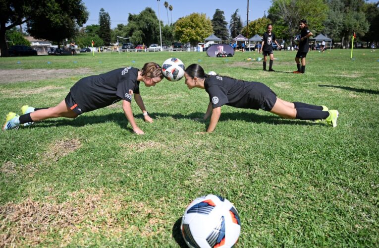 Free girls’ soccer clinics hosted by Angel City Football Club in San Bernardino