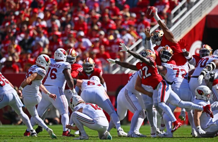 Live 49ers updates: Cardinals beat Niners at sweltering Levi’s Stadium