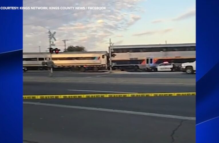 Man hit and killed by train in Hanford, police say