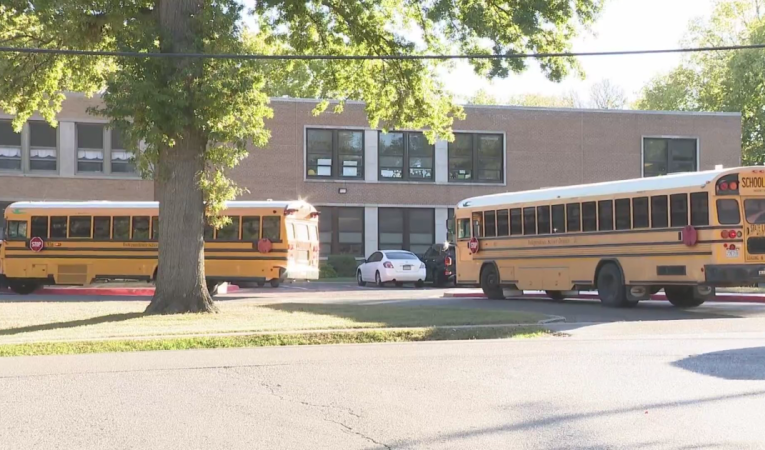 7-year-old crashes one school bus into another