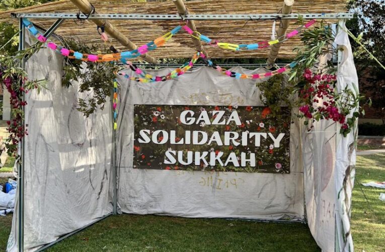 One arrested as UCLA police dismantle ‘Gaza solidarity sukkah’ and disperse student protest