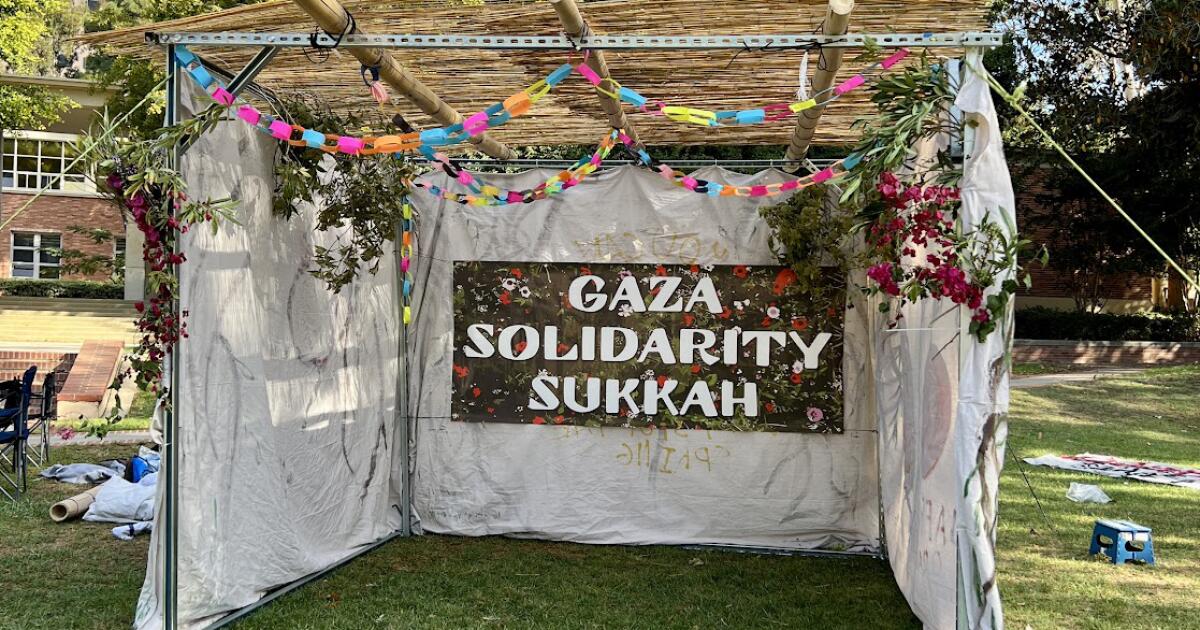 one-arrested-as-ucla-police-dismantle-‘gaza-solidarity-sukkah’-and-disperse-student-protest