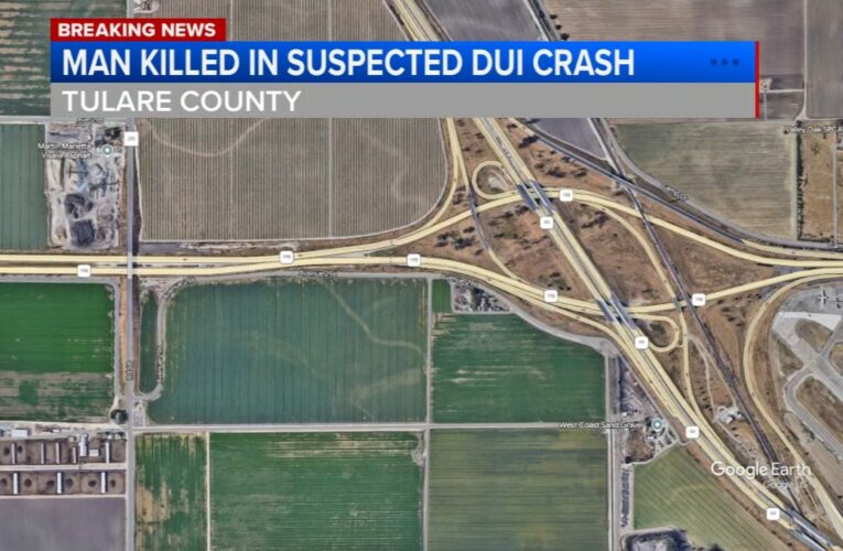 Man killed in ejection DUI crash in Visalia, CHP says