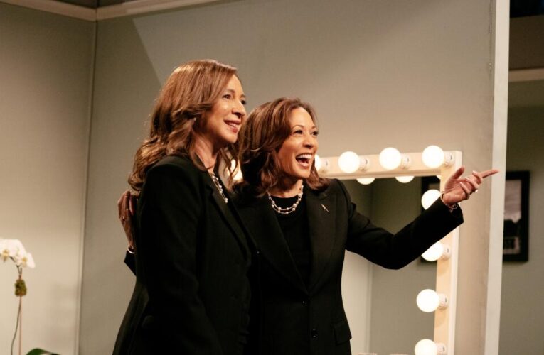 Kamala Harris makes surprise visit to ‘SNL,’ promising to ‘end the dramala’