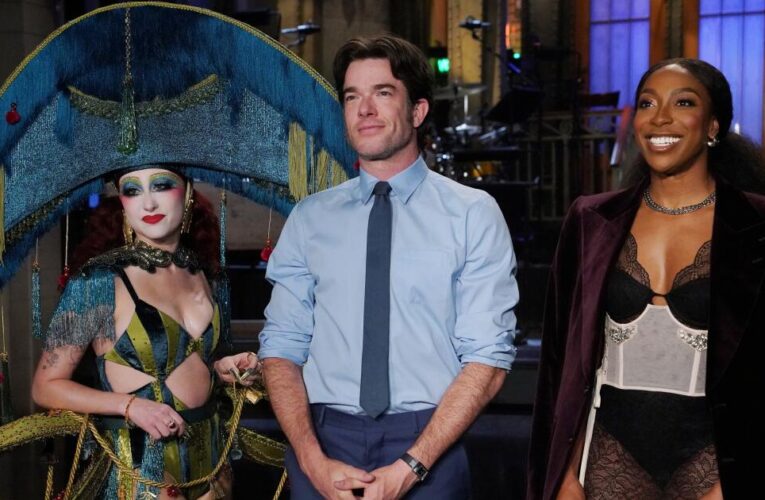 John Mulaney hosts eventful ‘SNL’ with Kamala Harris in cold open, new song from Chappell Roan