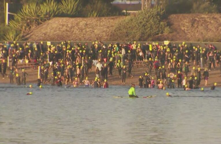 Thousands flock to Orange County for world’s longest running triathlon 