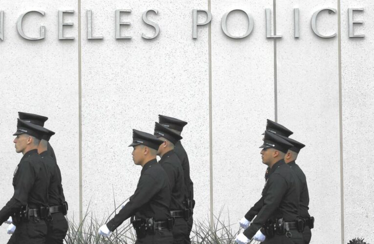 Two LAPD officers injured when patrol car hit by another vehicle