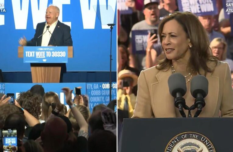 Harris, Trump focus on battleground Georgia as polls show statistical tie in presidential race