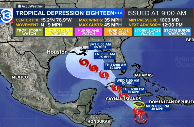 Storm in the Caribbean is on a track to likely hit Cuba as a hurricane