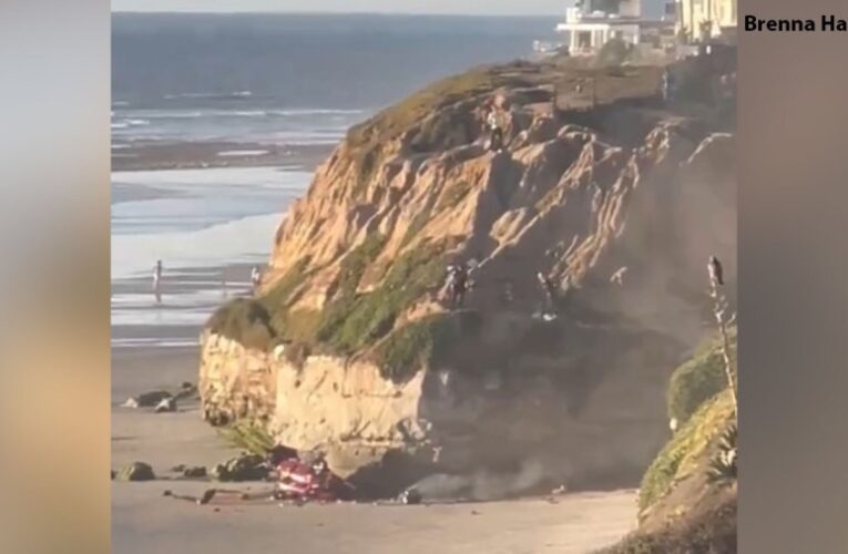 Driver crashes off cliff in North County