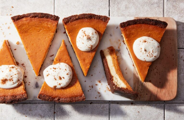 Recipe: King Arthur Baking Co.’s Pumpkin Cheesecake Pie