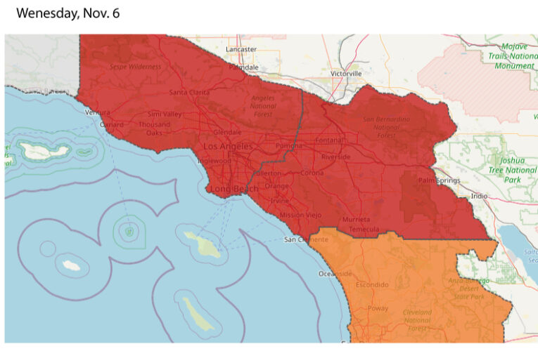 Where and when the wind and fire threat will be highest in SoCal this week