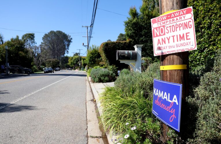 In Kamala Harris’ L.A. neighborhood, low-key quiet and cautious optimism