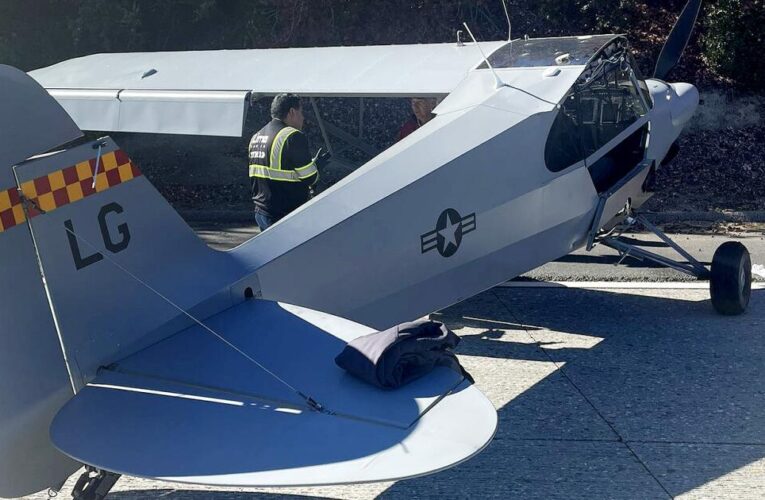 Pilot makes emergency landing on highway in Silicon Valley