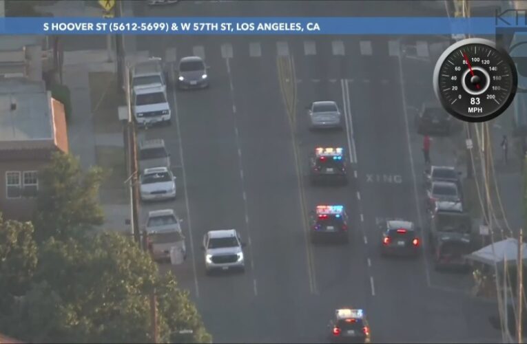 LIVE: Authorities chase stolen vehicle suspect in Los Angeles County