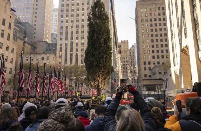 Rockefeller Center Christmas Tree arrives in New York City