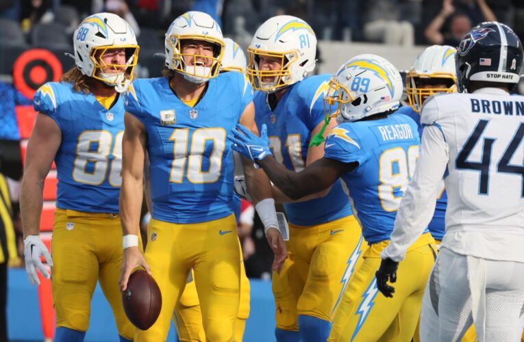 Justin Herbert gives Chargers’ offense legs as defense shuts down Titans