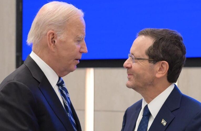 Biden meeting with Israeli President Herzog as concerns continue over Gaza aid