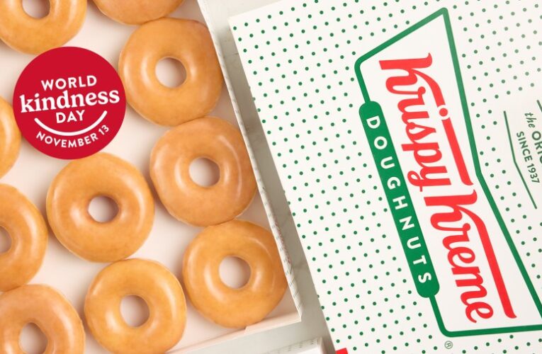 Krispy Kreme offers free dozen doughnuts on World Kindness Day