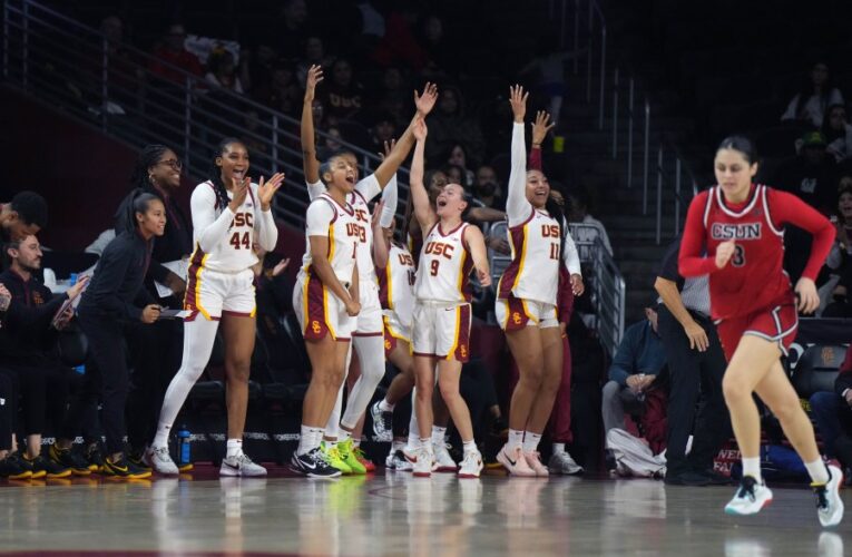 USC women’s basketball team beats Cal State Northridge by 85 points  