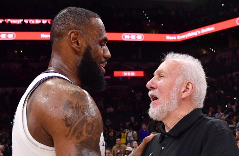 LeBron James’ mind is on ‘dear friend’ Gregg Popovich’s health, not Lakers vs. Spurs