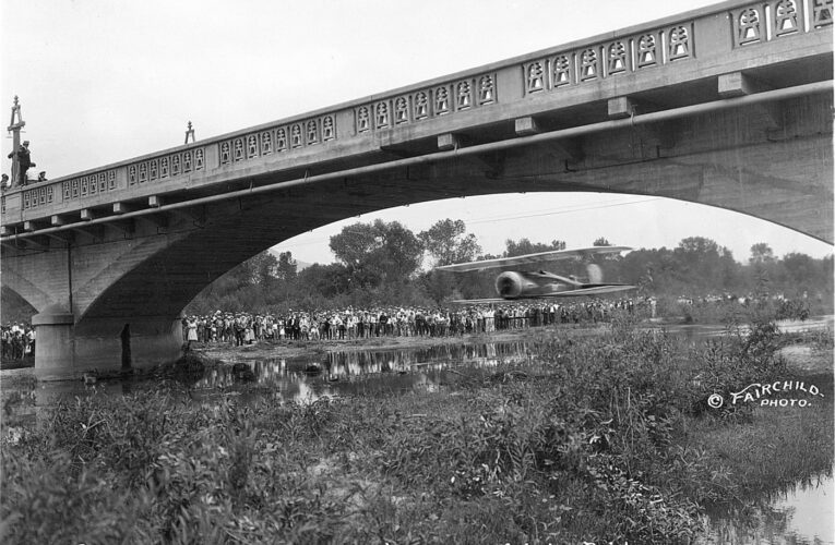 Flying under bridges was no real challenge for Riverside pilot 