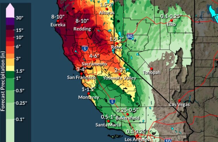 Atmospheric river heading into Bay Area, will bring first major storms of winter rainy season