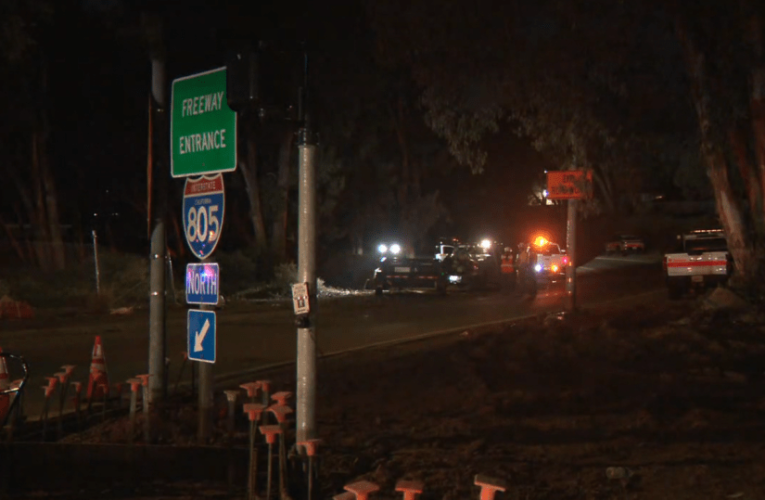 Workers contracted for Caltrans project hit by car at I-805 on-ramp