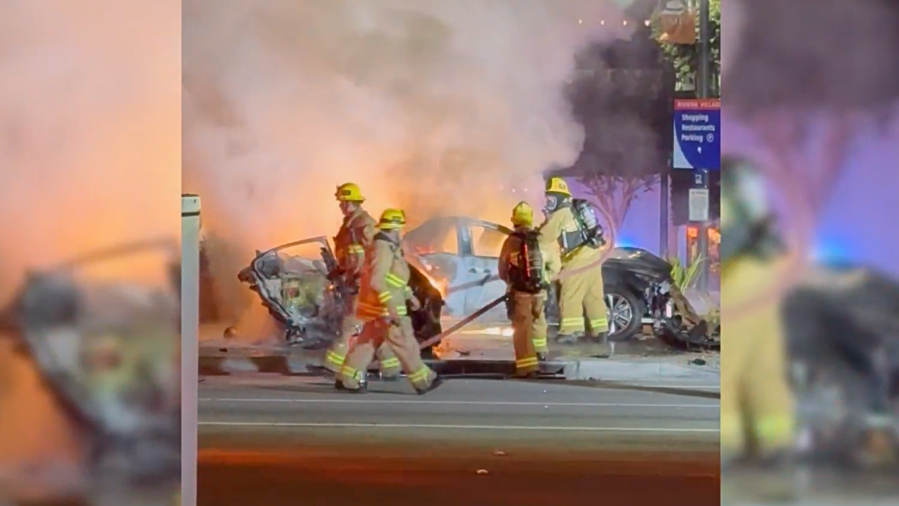 driver-killed-in-fiery-crash-into-light-pole-in-redondo-beach