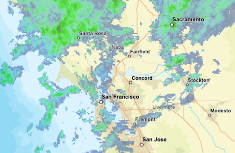 Live map: Where it’s raining in the Bay Area