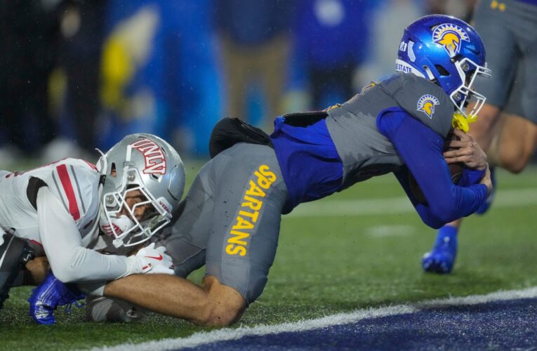 San Jose State loses at home to UNLV on a sloppy night in the rain