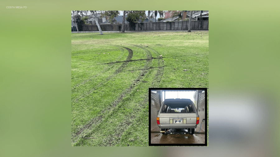 driver-allegedly-vandalizes-a-park,-gets-caught-trying-to-wash-away-the-evidence