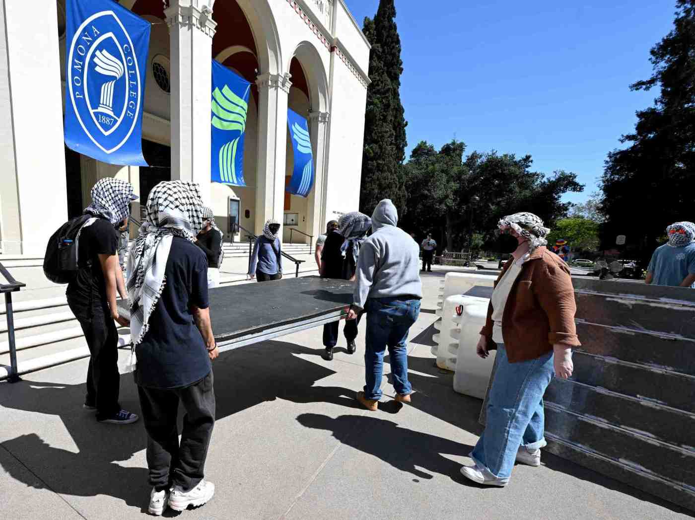 pomona-college-suspends-12-students,-bans-others-after-on-campus-protest