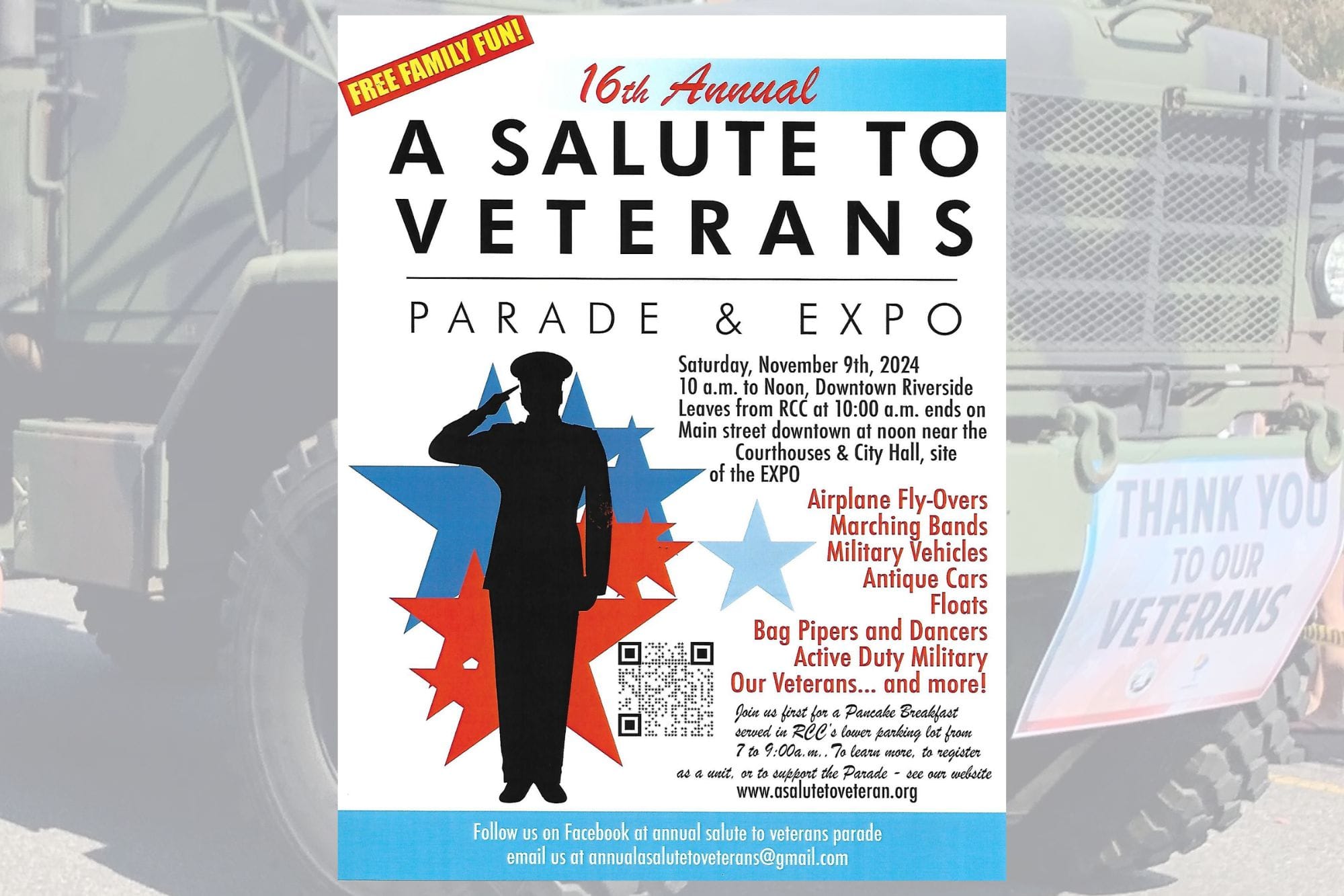 A Salute To Veterans Brings Old Fashioned Parade Downtown