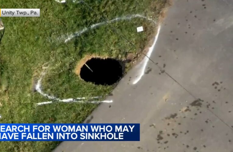 Missing Pennsylvania grandmother believed to have fallen into 30-foot sinkhole: Police