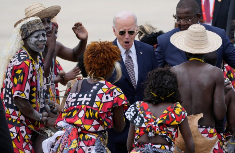 Biden in Africa pledges millions more for a rail project the US hopes will boost its influence there