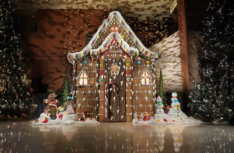 Check out this life-sized gingerbread house inside Pechanga Resort Casino