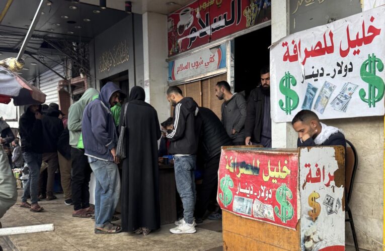 Amid a cash shortage in Gaza, paper money is starting to disintegrate, adding to desperation