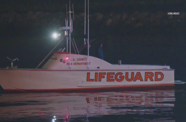 Rescue crews on scene for possible missing person off the shore of Long Beach