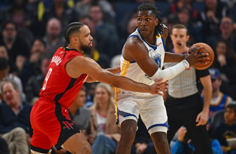 Without Steph or Draymond, Warriors snap five-game losing streak against Rockets