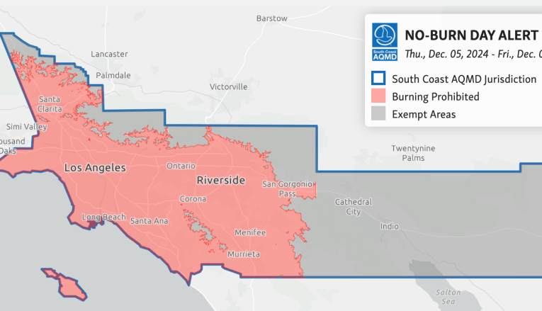 No-Burn Day extended through Friday night for Southern California areas