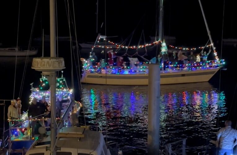 ‘Lighted Boat Parade’ presented by the Rotary Club of Morro Bay draws hundreds to the Embarcadero