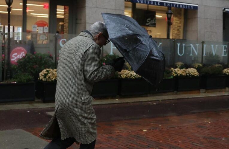 Heavy wind and rain hit the East Coast