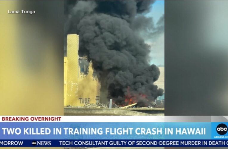 2 killed in small plane crash during training flight in Hawaii