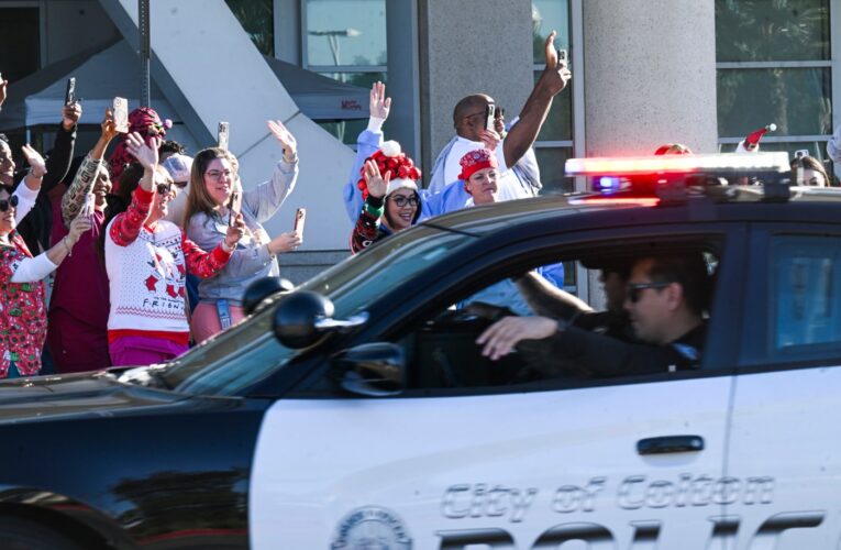 Law enforcement officers honor Inland Empire hospital workers with Operation Holiday Cheer