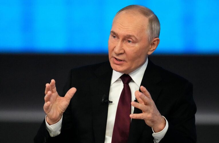 Putin boasts of gains in Ukraine at annual news conference meant to reinforce his authority