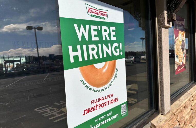 US applications for unemployment benefits come back down after last week’s big rise